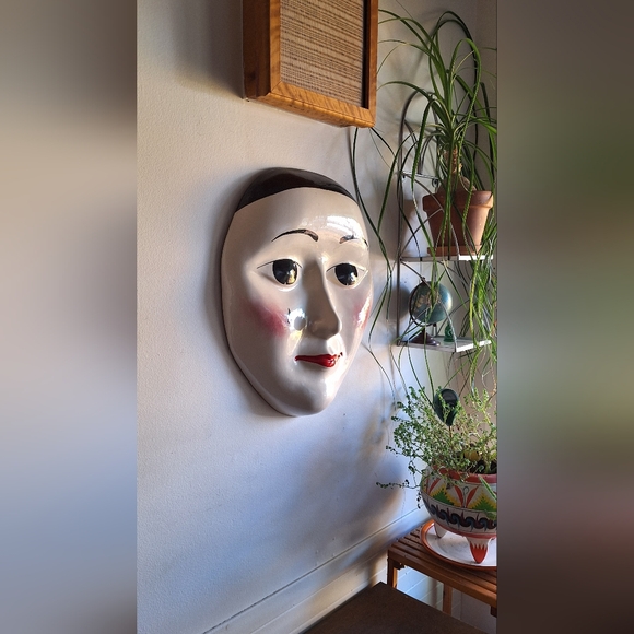 Rare giant Pierrot face to hang on the wall - Picture 2 of 11